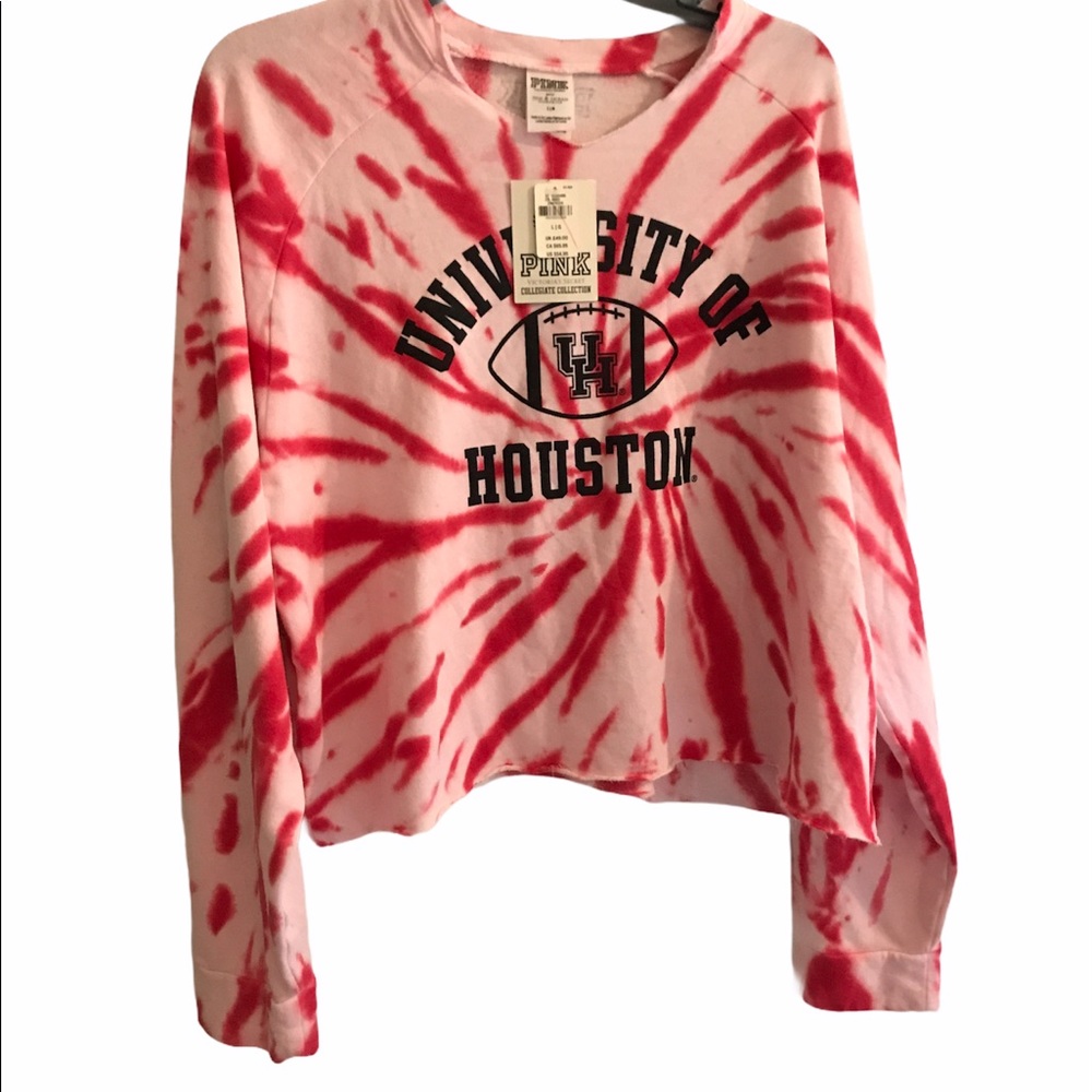 - RARE- NWT VS TIE DYE Houston crop sweatshirt LARGE